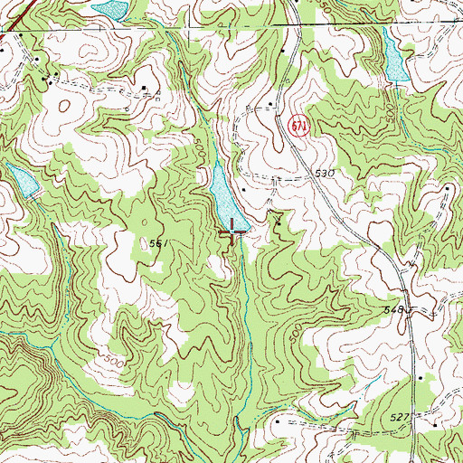 Topographic Map of Ragland Dam, VA