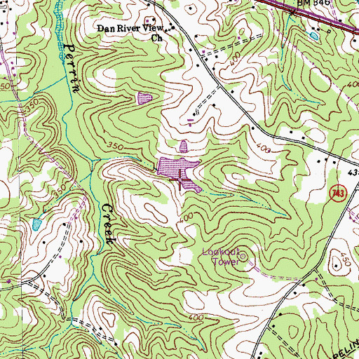 Topographic Map of Wilson Dam, VA