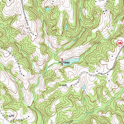 Topographic Map of Bagwell Dam, VA