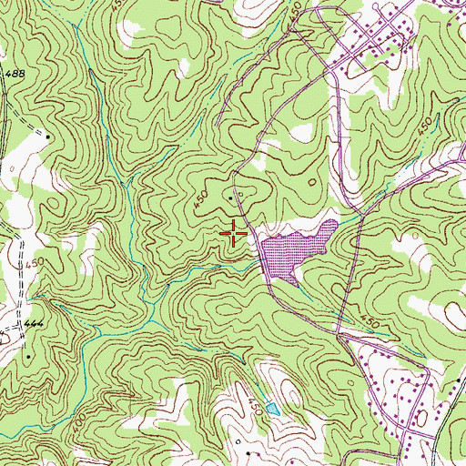 Topographic Map of McGhaulin and Mays Dam, VA
