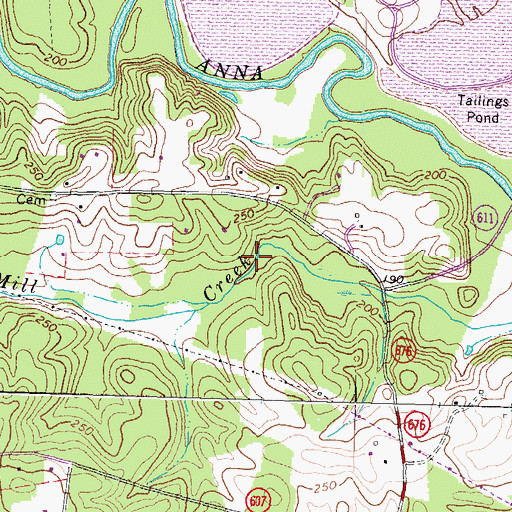 Topographic Map of Springfield Lake, VA