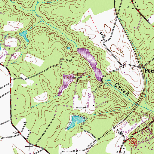 Topographic Map of Wachter Dam, VA