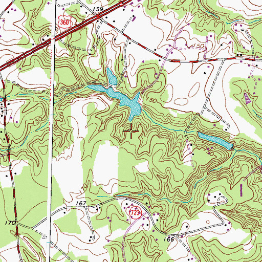 Topographic Map of Wrights Dam, VA