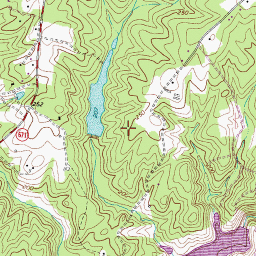 Topographic Map of Jones Dam Number One, VA