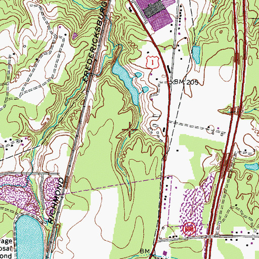 Topographic Map of Jones Dam Number Two, VA