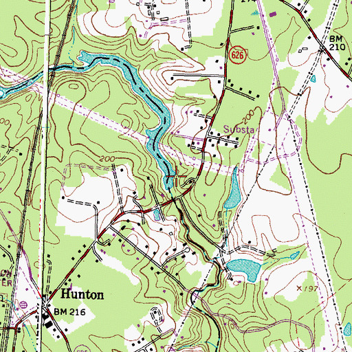 Topographic Map of Chickahominy Mill Dam, VA
