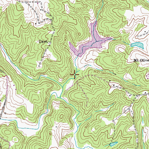 Topographic Map of Horse Pasture Dam Number 1c, VA