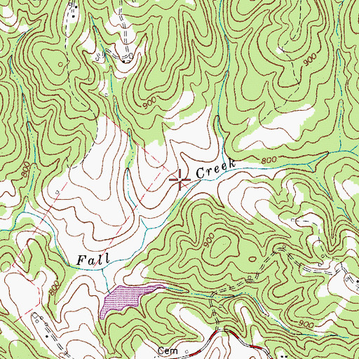 Topographic Map of Frith Equipment Corporation Dam, VA
