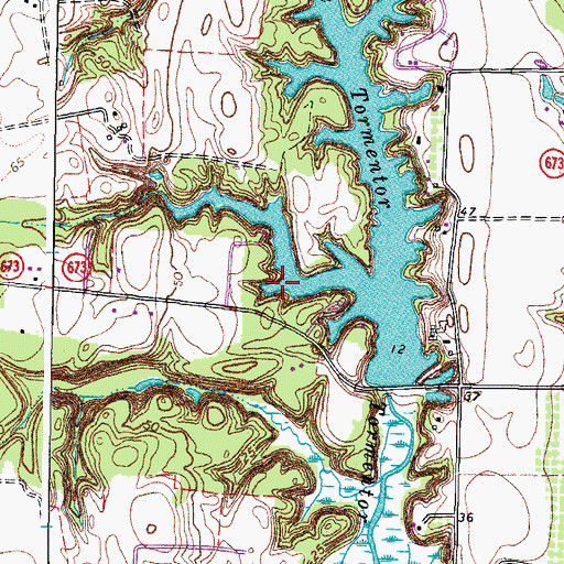 Topographic Map of Lake Tormentor, VA