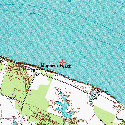 Topographic Map of Aberdeen Dam, VA