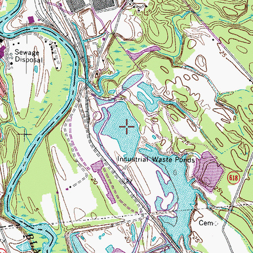 Topographic Map of Pond A-1, VA