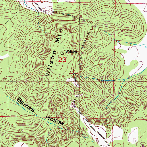 Topographic Map of Wilson Spring, AL
