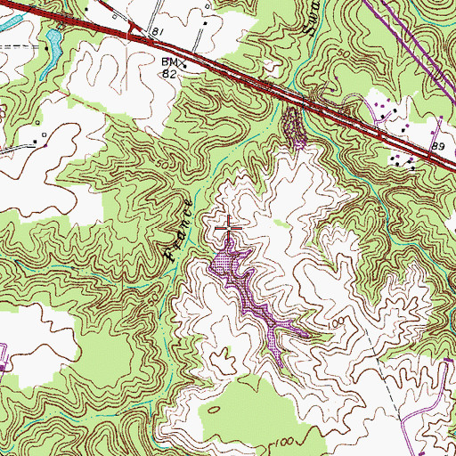 Topographic Map of Nice Dam, VA