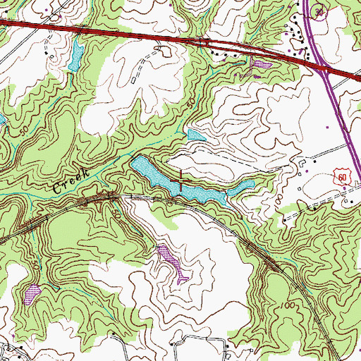 Topographic Map of Taylor Pit, VA