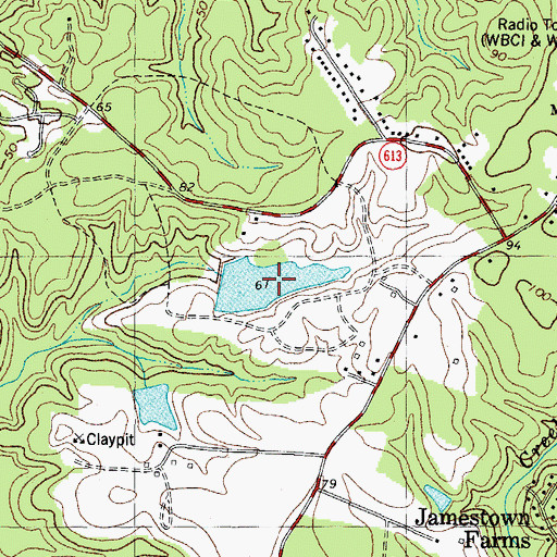 Topographic Map of Rennicks Pond Dam, VA