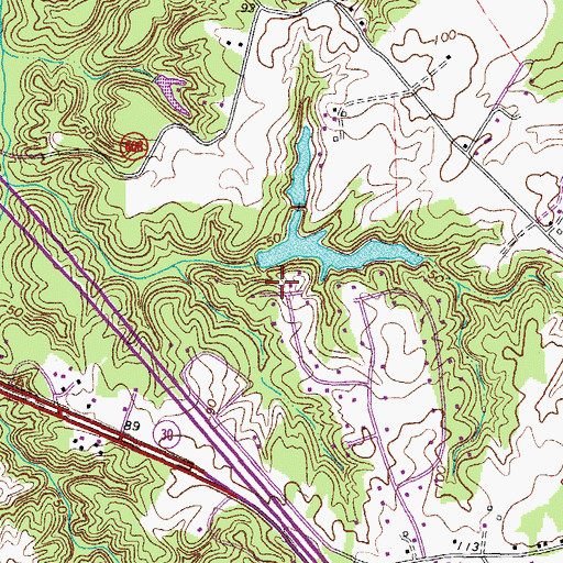 Topographic Map of Wenger Dam, VA