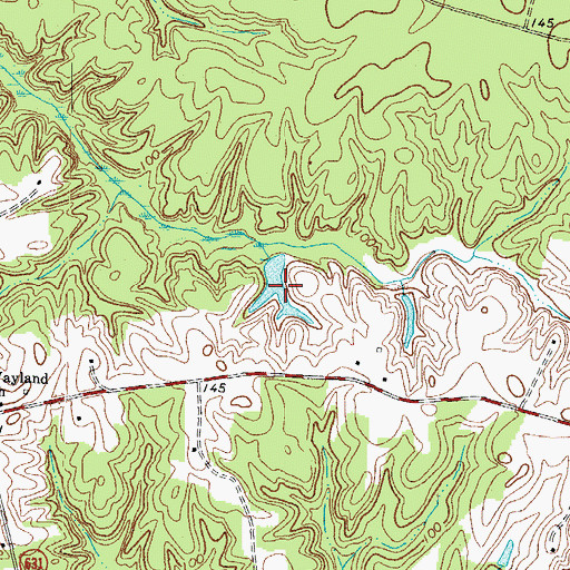 Topographic Map of Powers Pond, VA