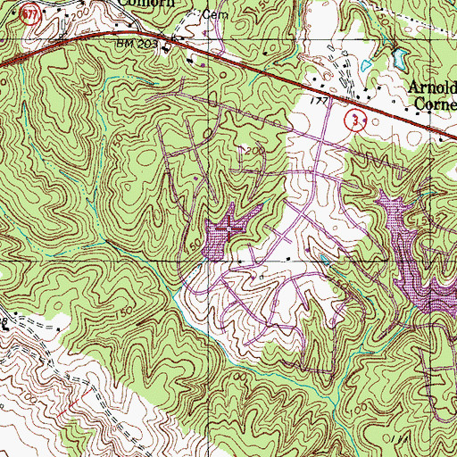 Topographic Map of Lake Madison, VA