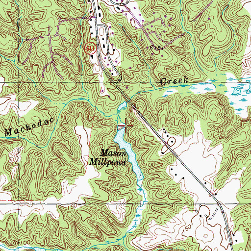 Topographic Map of Madison Mill Dam, VA