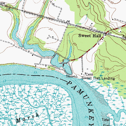 Topographic Map of Harrell Pond, VA