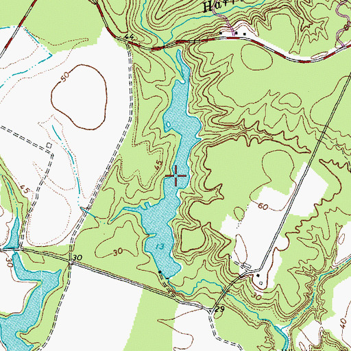 Topographic Map of Lafferty Pond, VA