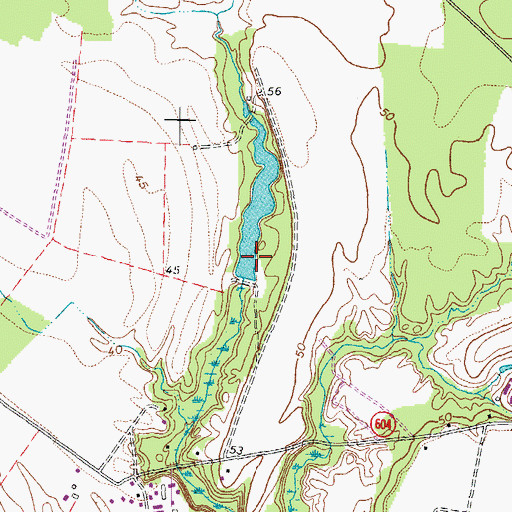 Topographic Map of Townsends Dam Number Two, VA