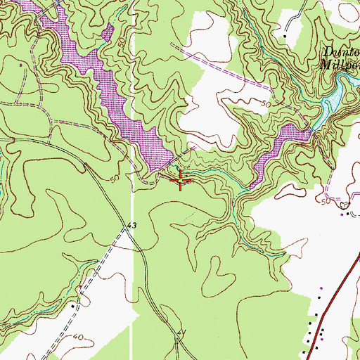 Topographic Map of Golden Eagle Dam, VA