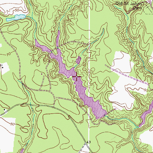 Topographic Map of Golden Eagle Pond, VA