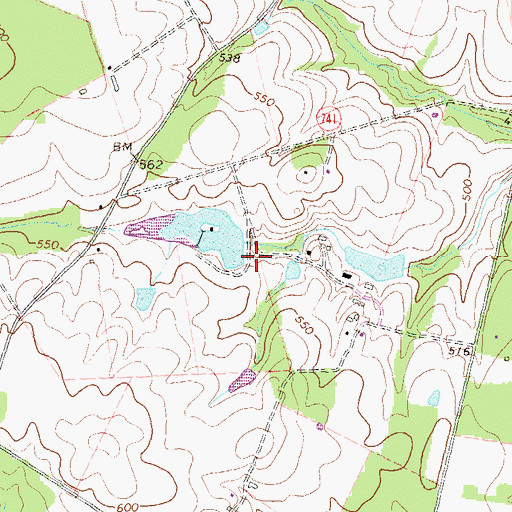 Topographic Map of Archbold Dam, VA