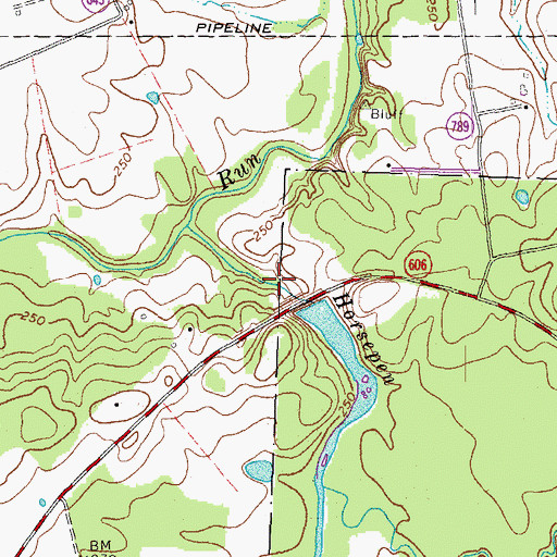 Topographic Map of Horsepen Flood Control Structure Dam, VA
