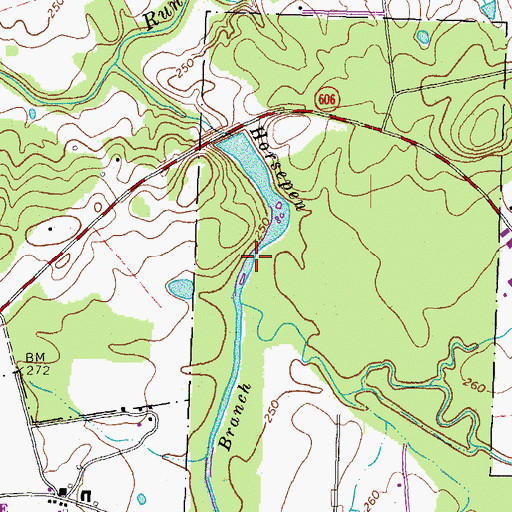 Topographic Map of Horsepen Pond, VA