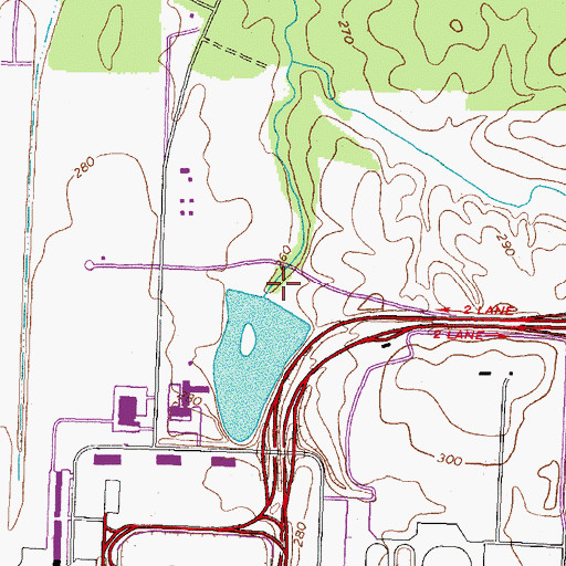 Topographic Map of Dulles Airport Dam, VA