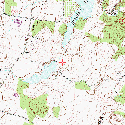 Topographic Map of Precision Dynamics Lake Dam, VA