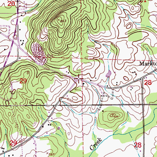 Topographic Map of Brannon Springs (historical), AL