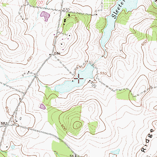 Topographic Map of Precision Dynamics Lake, VA