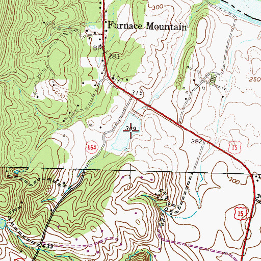 Topographic Map of Gore Pond, VA