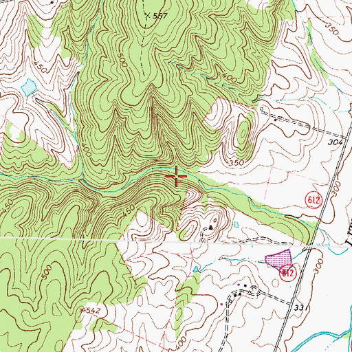 Topographic Map of Bell Dam, VA