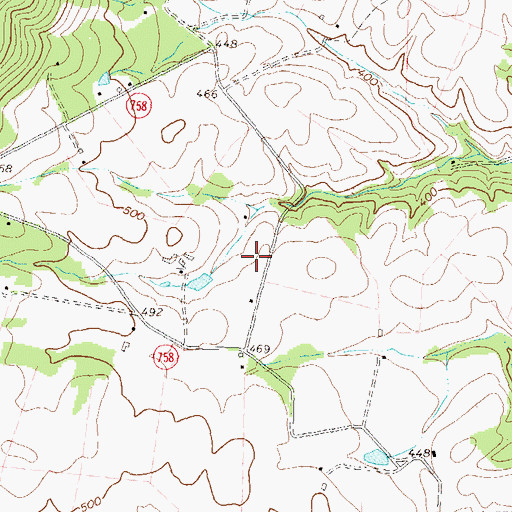 Topographic Map of Lowry Dam, VA