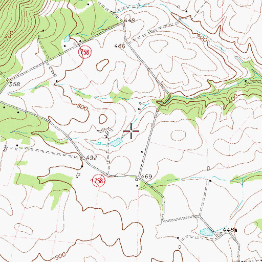Topographic Map of Lowry Lake, VA