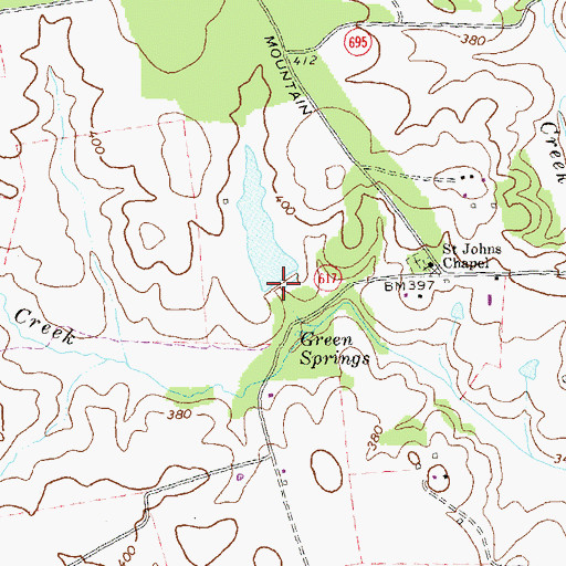 Topographic Map of Purcell Dam, VA