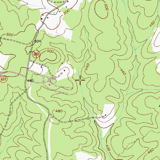 Topographic Map of Small Dam, VA