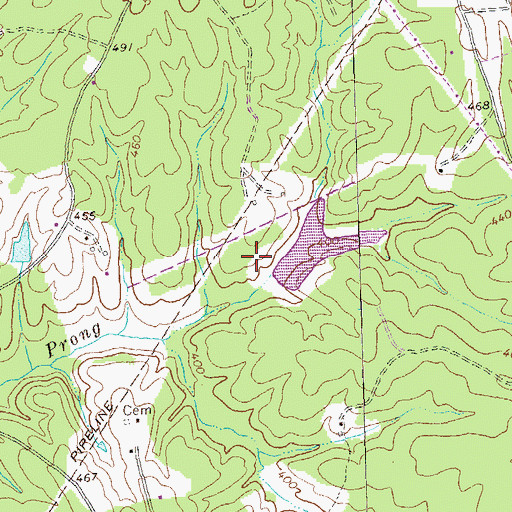 Topographic Map of Beaver Dam, VA