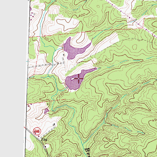 Topographic Map of Woodfolk Brothers Pond Number Two, VA