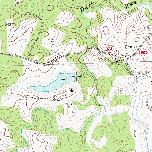 Topographic Map of Malvern Dam, VA