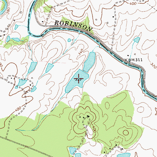 Topographic Map of Upper Lake, VA
