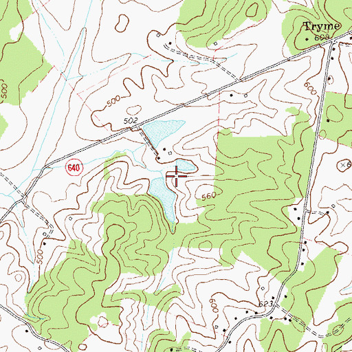 Topographic Map of Swain Dam, VA
