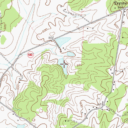 Topographic Map of Swain Lake, VA