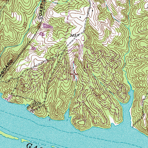 Topographic Map of River Ridge Dam, VA
