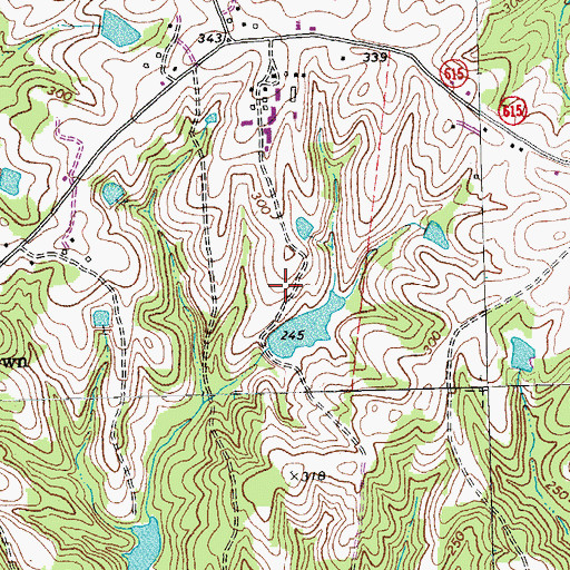 Topographic Map of Blalock Dam, VA