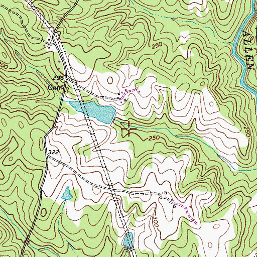 Topographic Map of Johnsons Dam, VA